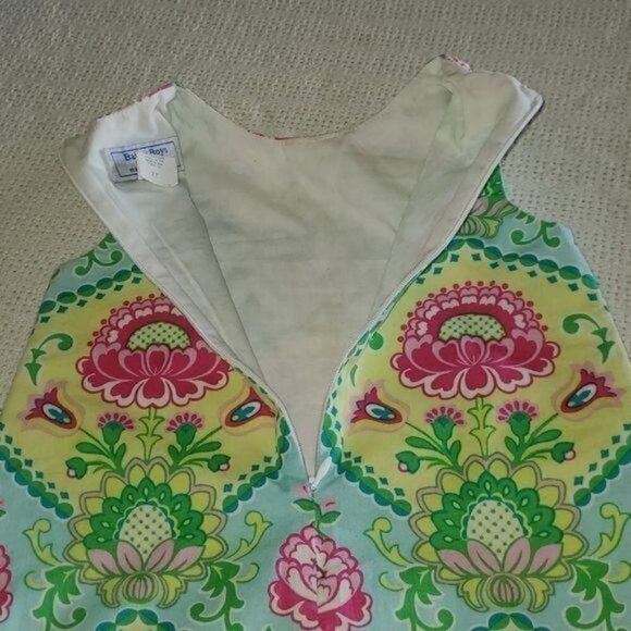 Bailey Boys Classics Soft Pastels Lined‎ Zippered Sleeveless Sz. 2T Sun Dress - Picture 6 of 7